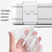 24 Grid Large Capacity Sealing Pills Case 3 Times A Day 7 Day Medicine Organizer Box(White)
