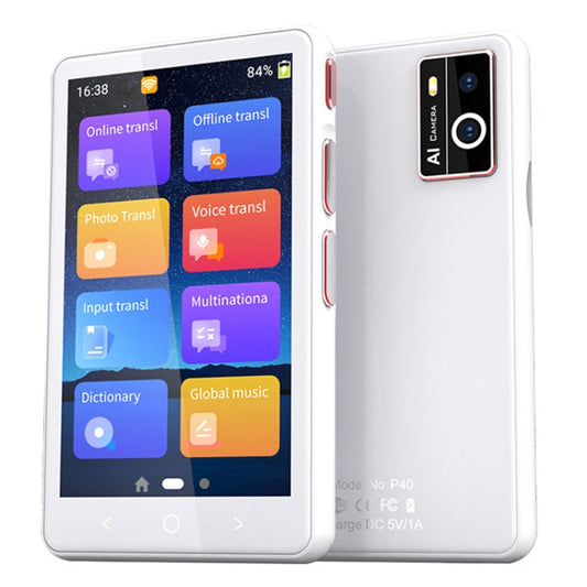 P40 Multi-country Smart Translator Simultaneous Interpretation Photo Offline Translation Recording to Translation(White) -  by PMC Jewellery | Online Shopping South Africa | PMC Jewellery | Buy Now Pay Later Mobicred