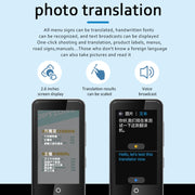 F6 Translation Machine 139 Languages Interpreted Online Translation 14 Camera Translator Recording Contemporary Interpretation(Black)