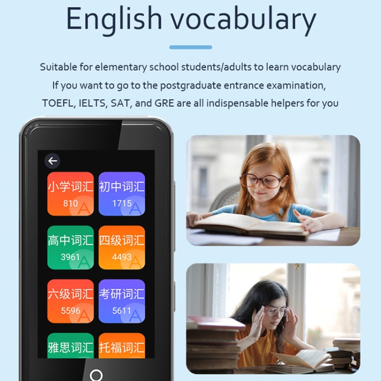 F6 Translation Machine 139 Languages Interpreted Online Translation 14 Camera Translator Recording Contemporary Interpretation(Black)