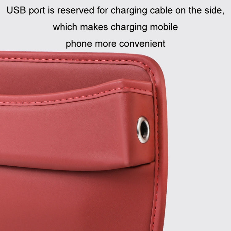 Car Gap Storage Box Seat Decoration Seat Filler Organizer(Wine Red) - Stowing Tidying by PMC TechLife | Online Shopping South Africa | PMC TechLife | Buy Now Pay Later Mobicred