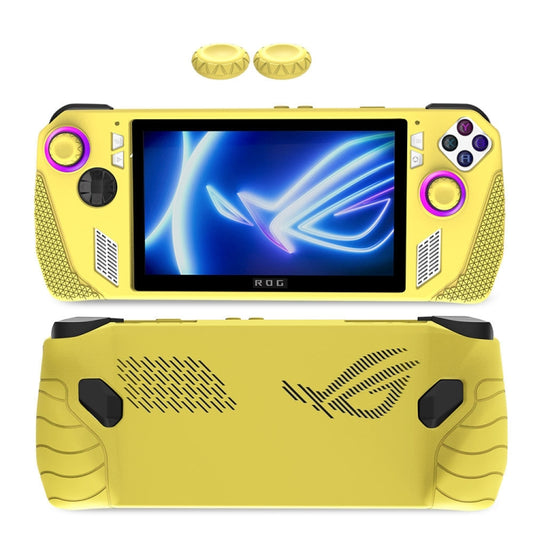 For ASUS Rog Ally Gaming Console Multicolor Silicone Case With 2 Button Caps(Gold) - Cases by PMC Jewellery | Online Shopping South Africa | PMC Jewellery | Buy Now Pay Later Mobicred