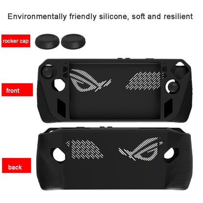 For ASUS Rog Ally Gaming Console Multicolor Silicone Case With 2 Button Caps(Gold) - Cases by PMC Jewellery | Online Shopping South Africa | PMC Jewellery | Buy Now Pay Later Mobicred