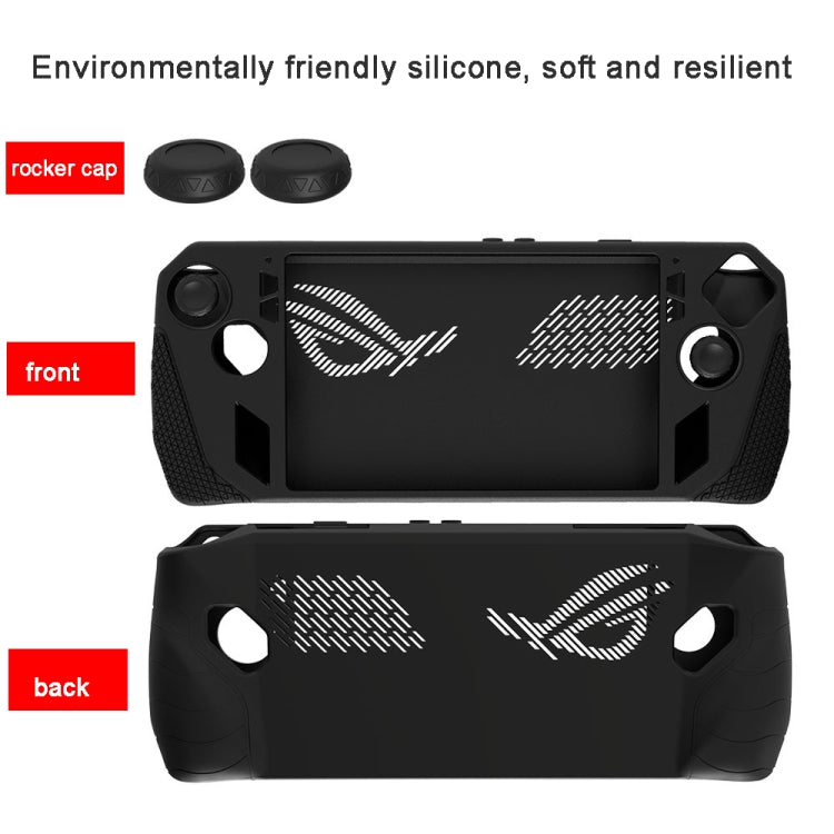 For ASUS Rog Ally Gaming Console Multicolor Silicone Case With 2 Button Caps(Green) - Accessories by PMC TechLife | Online Shopping South Africa | PMC TechLife | Buy Now Pay Later Mobicred