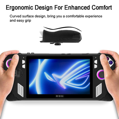 For ASUS Rog Ally Gaming Console Multicolor Silicone Case With 2 Button Caps(Green) - Accessories by PMC Jewellery | Online Shopping South Africa | PMC Jewellery | Buy Now Pay Later Mobicred