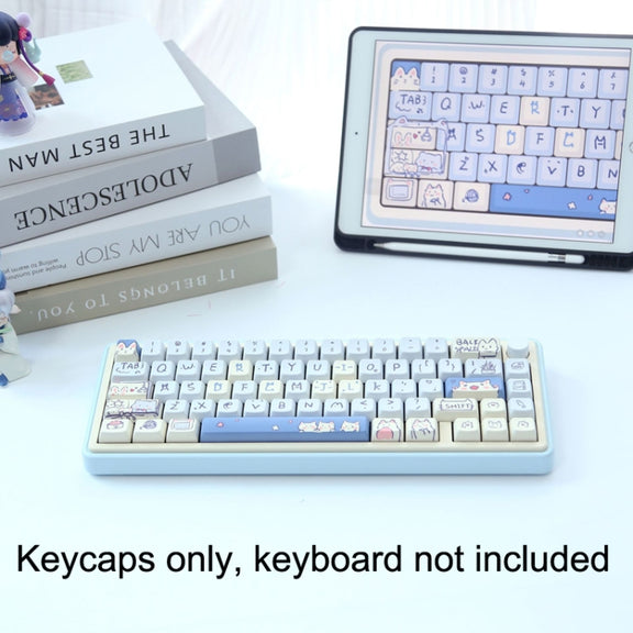 148 Keys MDA Height 5-sided Heat Rise PBT Mechanical Keyboard Keycaps(Green)