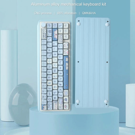 148 Keys MDA Height 5-sided Heat Rise PBT Mechanical Keyboard Keycaps(Blue)