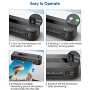 FN333  A4 Photo Laminating Machine With Hot And Cold Mode(220V EU Plug)