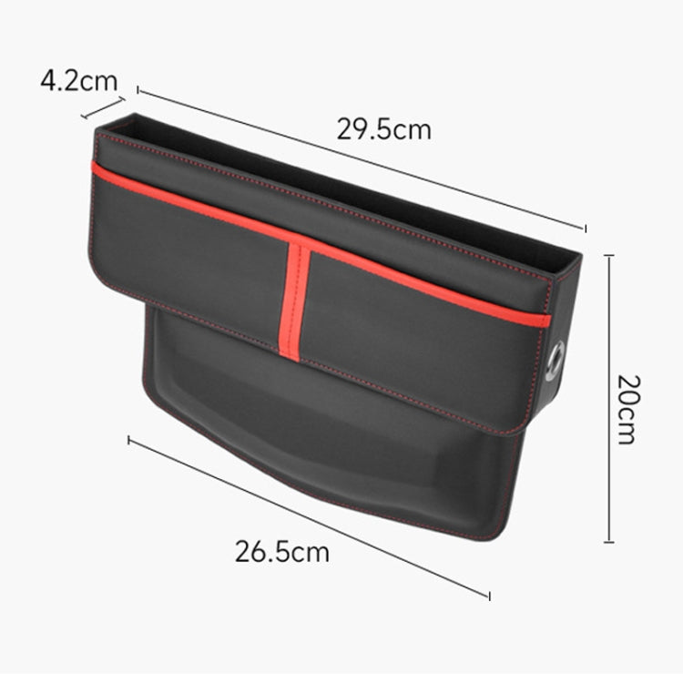 Leather Car Seat Gap Multifunctional Storage Box(Brown) - Stowing Tidying by PMC TechLife | Online Shopping South Africa | PMC TechLife | Buy Now Pay Later Mobicred