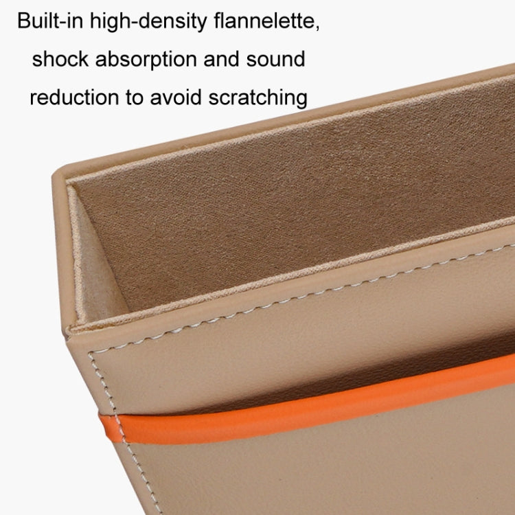 Leather Car Seat Gap Multifunctional Storage Box(Brown) - Stowing Tidying by PMC TechLife | Online Shopping South Africa | PMC TechLife | Buy Now Pay Later Mobicred