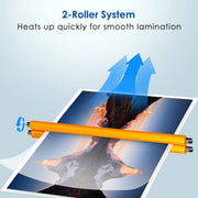 FN333 A4 Photo Laminating Machine With Hot And Cold Mode, Size: Set 2(UK Plug)