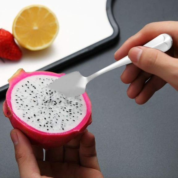Stainless Steel Scraper Spoon Fruit Grapefruit Spoon Baby Digging Ball Spoon, Color: Gold