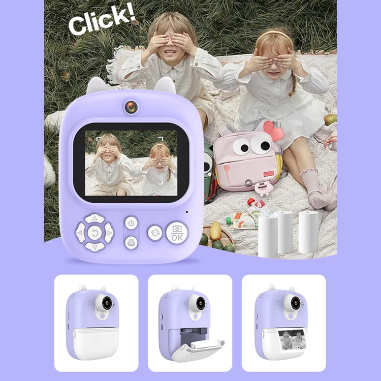 1200W Pixel  2.4 Inch Display Children Print Instant Camera Standard Blue