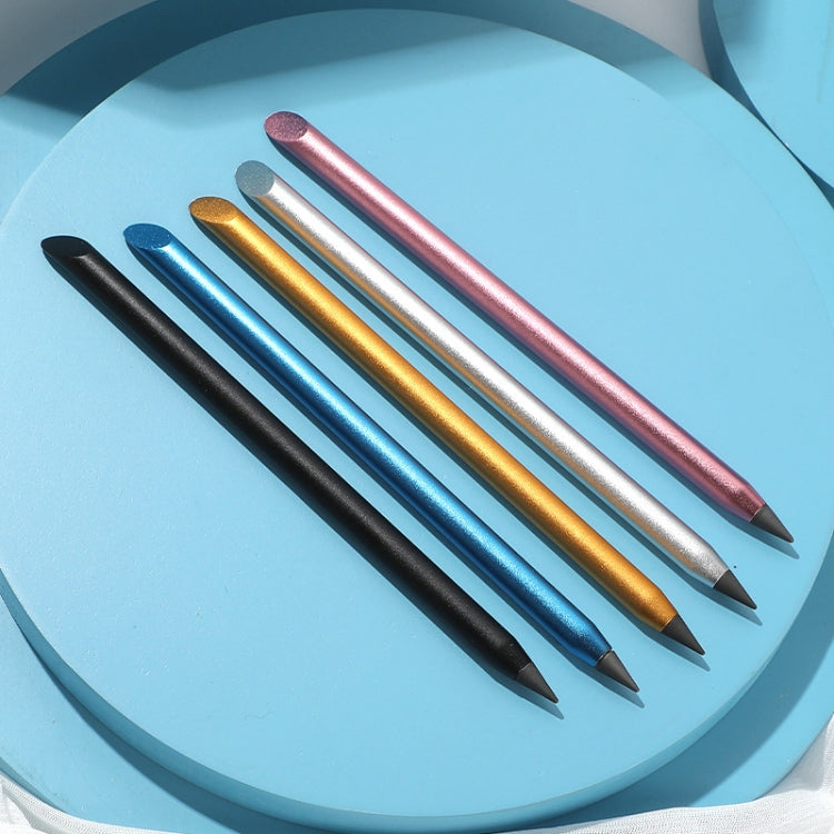 Office Pencil Unlimited Writing Eternal Metal Pen Inkless Pen Student Writing Pencil HB(Black)