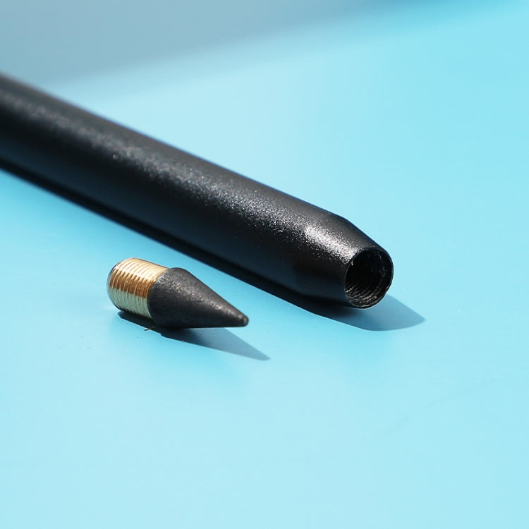 Office Pencil Unlimited Writing Eternal Metal Pen Inkless Pen Student Writing Pencil HB(Black)