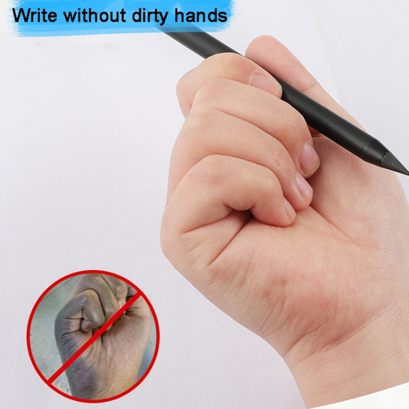 Office Pencil Unlimited Writing Eternal Metal Pen Inkless Pen Student Writing Pencil HB(Black)