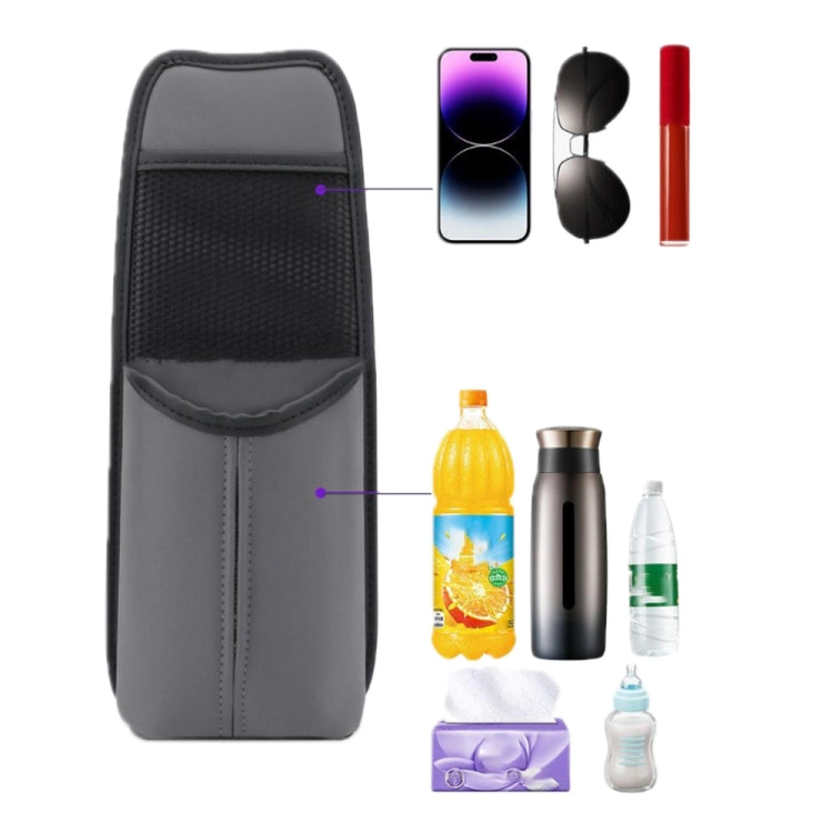 Car Seat Leather Multifunctional Tissue Water Cup Storage Hanging Bag(Brown) - Stowing Tidying by PMC TechLife | Online Shopping South Africa | PMC TechLife | Buy Now Pay Later Mobicred