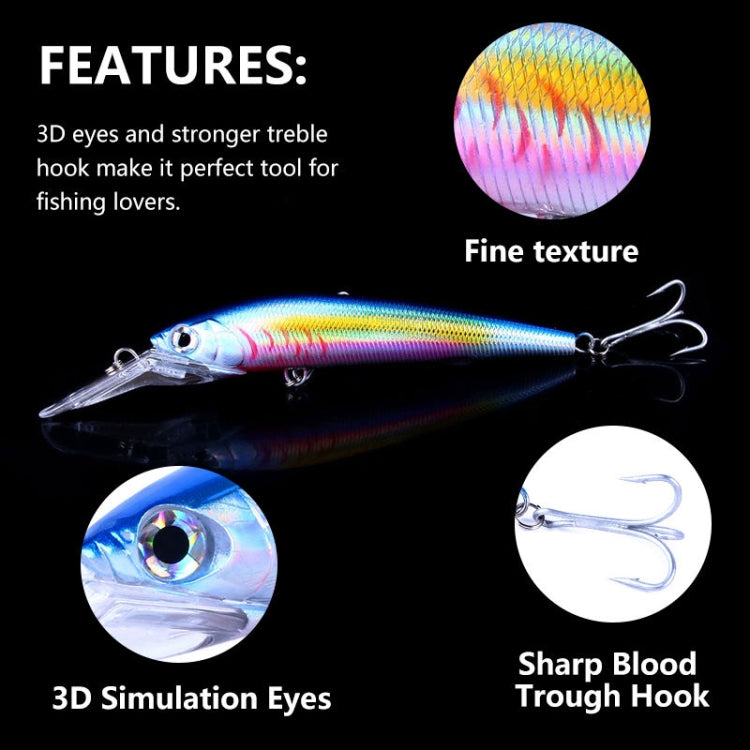 HENGJIA 18cm 41g Sinking Floating Minnow Fishing Lure Long Tongue Lure Bait(2) - Fishing Lures by HENGJIA/ | Online Shopping South Africa | PMC Jewellery | Buy Now Pay Later Mobicred