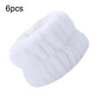 6pcs Washing Anti-Humidity Washing Face Wrist Strap Sports Sweat-Wiping Bracelet Sweat-Absorbing Sleeve(White) - free shipping - PMC TechLife - Order now!