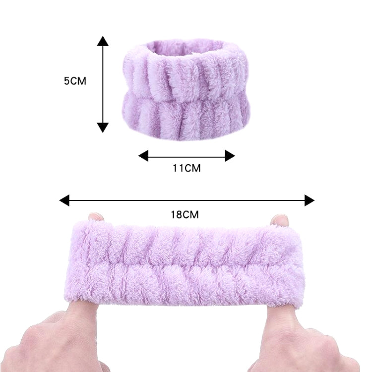 6pcs Washing Anti-Humidity Washing Face Wrist Strap Sports Sweat-Wiping Bracelet Sweat-Absorbing Sleeve(White)