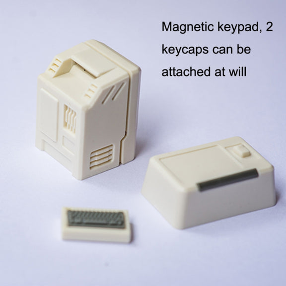 Mechanical Keyboard MAC Retro Light Transmission Keycap(White)