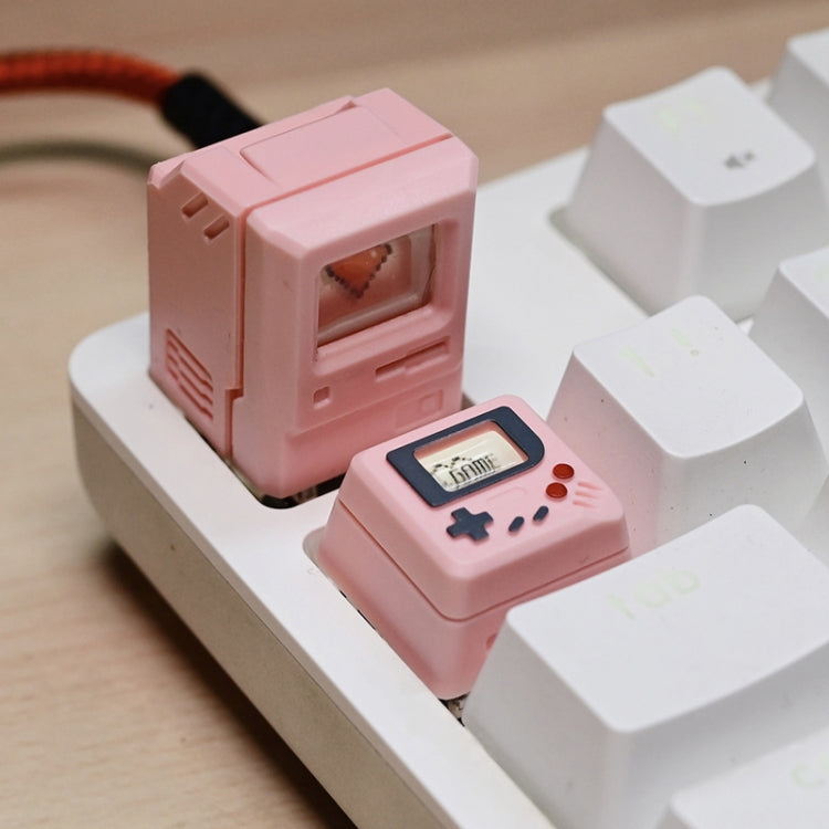 Mechanical Keyboard MAC Retro Light Transmission Keycap(White)