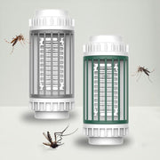 LED-UV Purple Light Wave Electric Shock Mosquito Killer Lamp Mini Plug-In Mosquito Repellent, CN Plug(Gray)