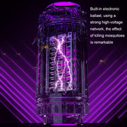 LED-UV Purple Light Wave Electric Shock Mosquito Killer Lamp Mini Plug-In Mosquito Repellent, CN Plug(Gray)