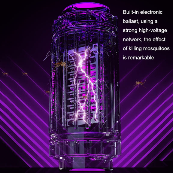 LED-UV Purple Light Wave Electric Shock Mosquito Killer Lamp Mini Plug-In Mosquito Repellent, CN Plug(Gray)
