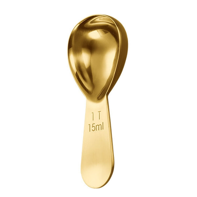 15ml 304 Stainless Steel Thickened Coffee Spoon With Scale Measuring Bean Spoon, Color: Gold - Coffee Tools by PMC TechLife | Online Shopping South Africa | PMC TechLife | Buy Now Pay Later Mobicred