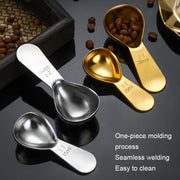 15ml 304 Stainless Steel Thickened Coffee Spoon With Scale Measuring Bean Spoon, Color: Colorful
