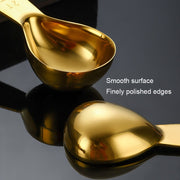 15ml 304 Stainless Steel Thickened Coffee Spoon With Scale Measuring Bean Spoon, Color: Colorful