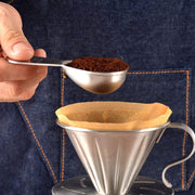 30ml 304 Stainless Steel Thickened Coffee Spoon With Scale Measuring Bean Spoon, Color: Rose Gold