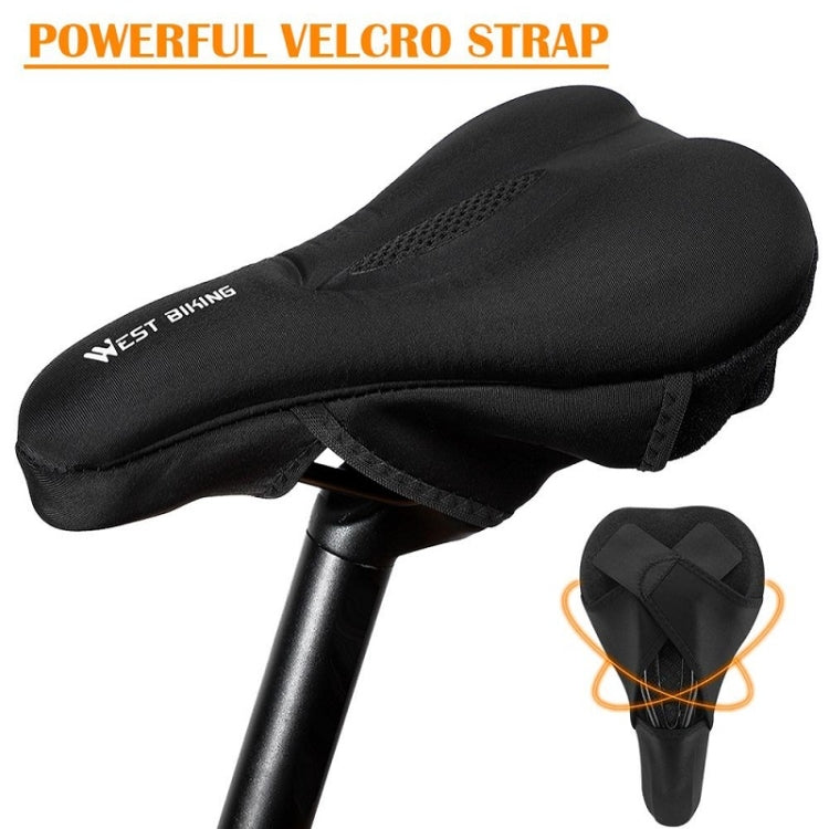 WEST BIKING Bike Cushion Cover Thick Silicone Quick Release Seat Cushion(Black) - Bicycle Saddle by WEST BIKING | Online Shopping South Africa | PMc TechLife | Buy Now Pay Later Mobicred