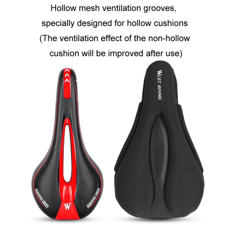 WEST BIKING Bike Cushion Cover Thick Silicone Quick Release Seat Cushion(Black) - Bicycle Saddle by WEST BIKING | Online Shopping South Africa | PMc TechLife | Buy Now Pay Later Mobicred