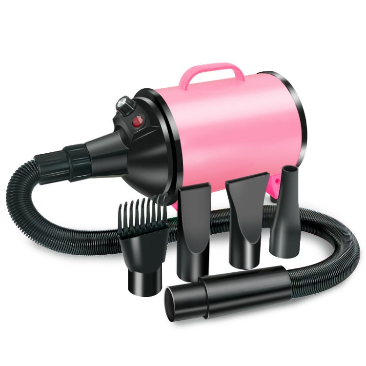 2100W Dog Dryer Stepless Speed Pet Hair Blaster Pet Water Blower 220V UK Plug(Black Pink) - Grooming by PMC TechLife | Online Shopping South Africa | PMC TechLife | Buy Now Pay Later Mobicred