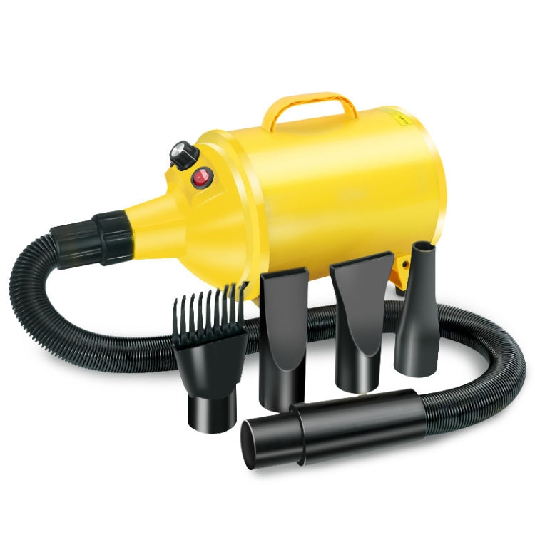 2100W Dog Dryer Stepless Speed Pet Hair Blaster Pet Water Blower 220V EU Plug(Pure Yellow) - Blower & Drying by PMC TechLife | Online Shopping South Africa | PMC TechLife | Buy Now Pay Later Mobicred