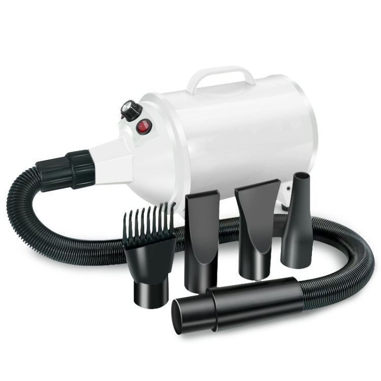 2100W Dog Dryer Stepless Speed Pet Hair Blaster Pet Water Blower 220V AU Plug(Pure White) - free shipping - PMC TechLife - Order now!