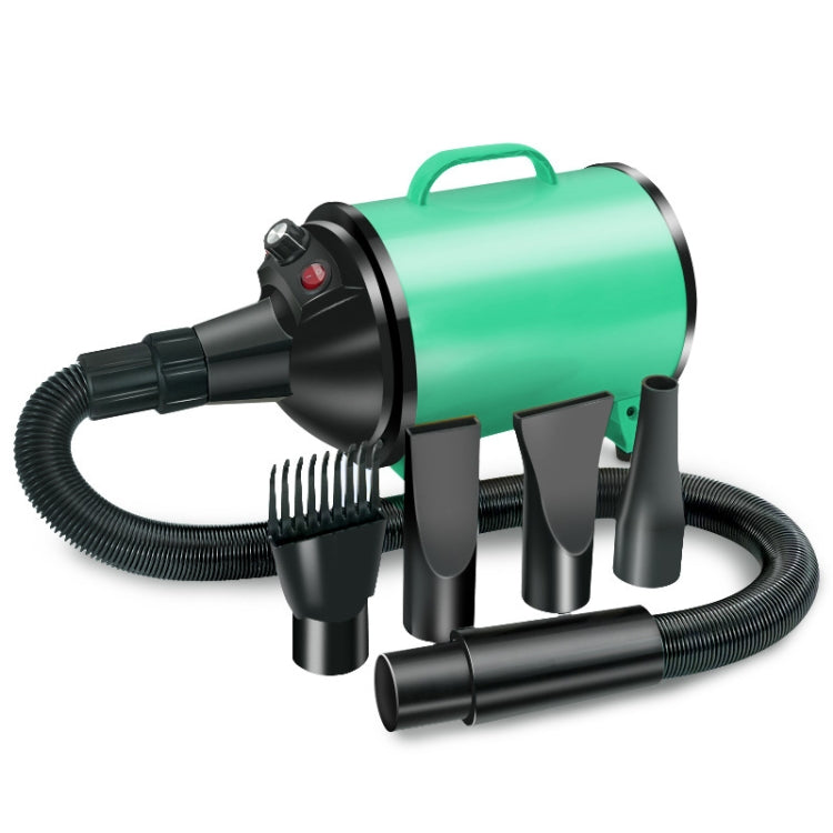 2100W Dog Dryer Stepless Speed Pet Hair Blaster Pet Water Blower 110V US Plug(Green Black) - Blower & Drying by PMC TechLife | Online Shopping South Africa | PMC TechLife | Buy Now Pay Later Mobicred