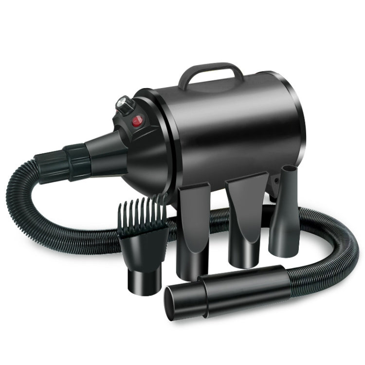 2100W Dog Dryer Stepless Speed Pet Hair Blaster Pet Water Blower 110V US Plug(Pure Black) - Blower & Drying by PMC TechLife | Online Shopping South Africa | PMC TechLife | Buy Now Pay Later Mobicred