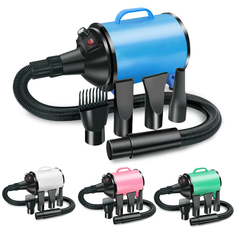2100W Dog Dryer Stepless Speed Pet Hair Blaster Pet Water Blower 110V US Plug(Green Black)