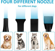2100W Dog Dryer Stepless Speed Pet Hair Blaster Pet Water Blower 220V AU Plug(Green)