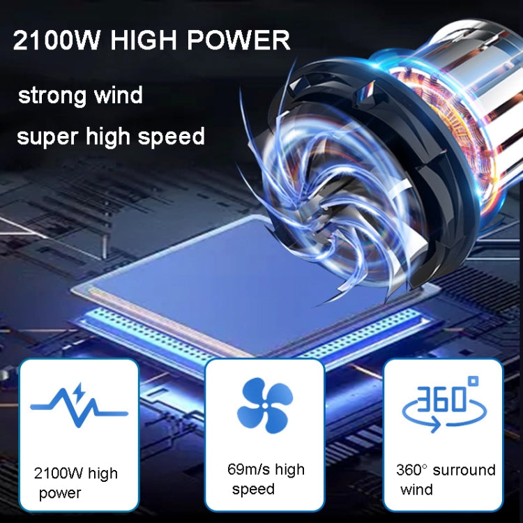 2100W Dog Dryer Stepless Speed Pet Hair Blaster Pet Water Blower 110V US Plug(Pure Blue) - Blower & Drying by PMC TechLife | Online Shopping South Africa | PMC TechLife | Buy Now Pay Later Mobicred