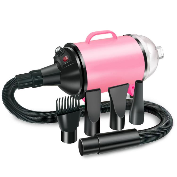 2100W Dog Dryer Stepless Speed Pet Hair Blaster With Vacuum Cleaner 110V US Plug(Black Pink) - free shipping - PMC TechLife - Order now!