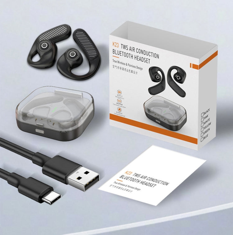 K23  TWS Hanging Ear Earphones Air Conduction Bluetooth Headset(Green) - free shipping - PMC Jewellery - Order now!