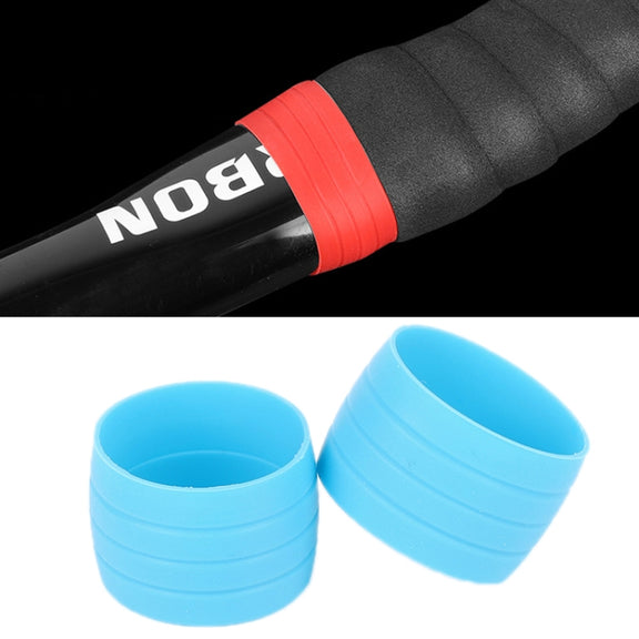WEST BIKING 2pairs Road Bike Handlebar With Retaining Ring Brake Cable Protector(Light Blue)