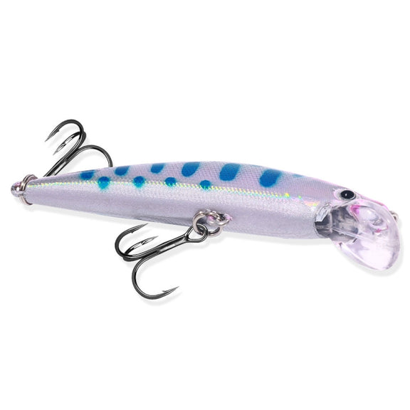 HENGJIA 5.7cm 3.4g Microbe Road Lures Slow Sinking Minnow Fake Bait, Color: 10 Colors Boxed