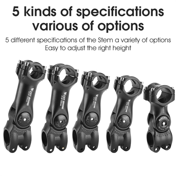 WEST BIKING Mountain Bike Adjustable Handlebar Angle Riser Handlebar Lift Accessories 25.4x100mm - Maintenance tools by WEST BIKING | Online Shopping South Africa | PMc TechLife | Buy Now Pay Later Mobicred