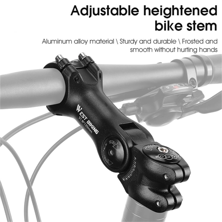 WEST BIKING Mountain Bike Adjustable Handlebar Angle Riser Handlebar Lift Accessories 25.4x100mm - Maintenance tools by WEST BIKING | Online Shopping South Africa | PMc TechLife | Buy Now Pay Later Mobicred