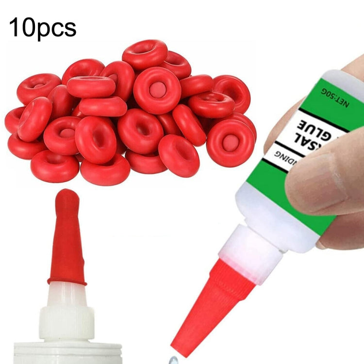10pcs Glass Glue Nozzle Sealing Cap Leak-proof Sleeve Glass Glue Nozzle Protective Sleeve - Others by PMc TechLife | Online Shopping South Africa | PMc TechLife | Buy Now Pay Later Mobicred